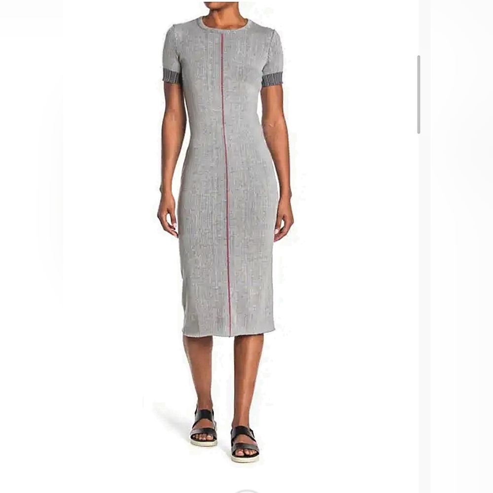 RAG AND BONE rag & bone ElinaRibbed Cotton Blend Midi Dress